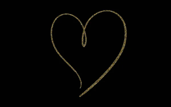 Pequeño confeti dorado sobre fondo negro — Archivo Imágenes Vectoriales