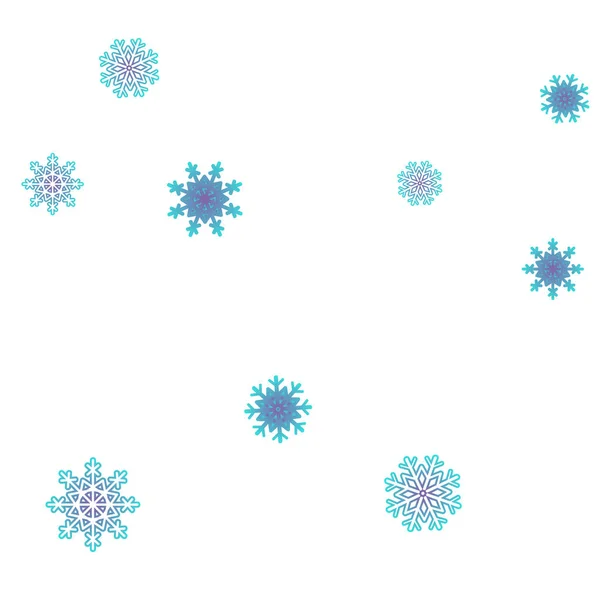 Новогодний вектор с падающими снежинками — стоковый вектор