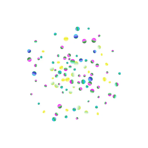 Χρωματιστά κομφετί-σημεία είναι διάσπαρτα στο λευκό — Διανυσματικό Αρχείο