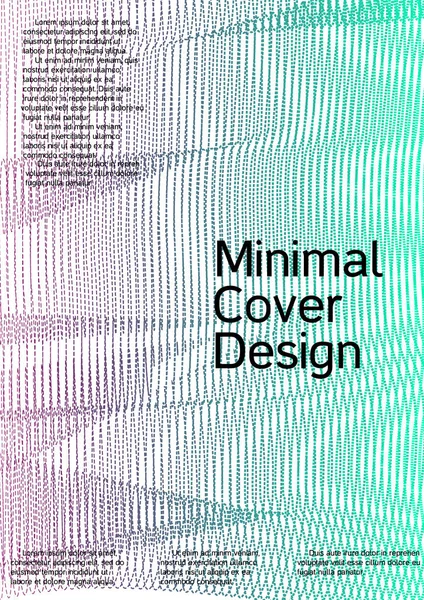 De omslag voor ontwerpen met abstracte lijnen. — Stockvector