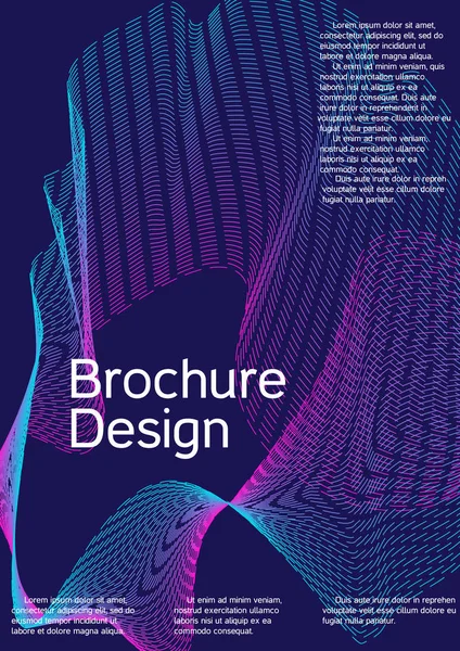 Cover-Design mit abstrakten Linien. — Stockvektor