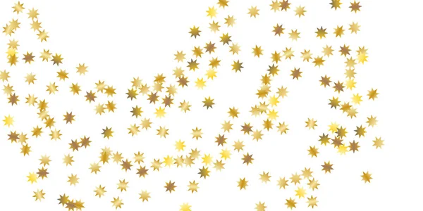 Golden casual confetti achtergrond. — Stockvector