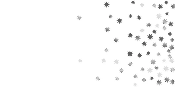 Estrellas cayendo sobre un fondo blanco . — Vector de stock