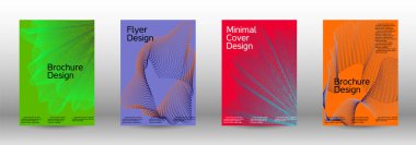 En az vektör tasarım kapakları.