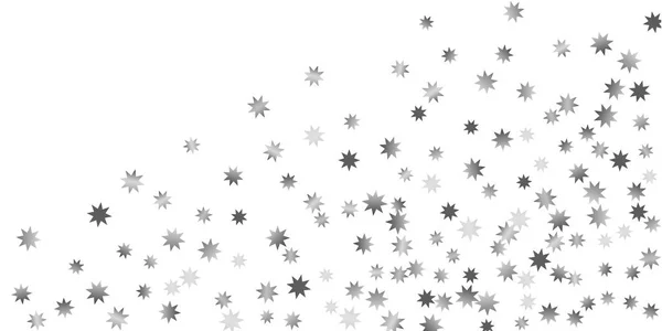 Estrellas cayendo sobre un fondo blanco . — Vector de stock