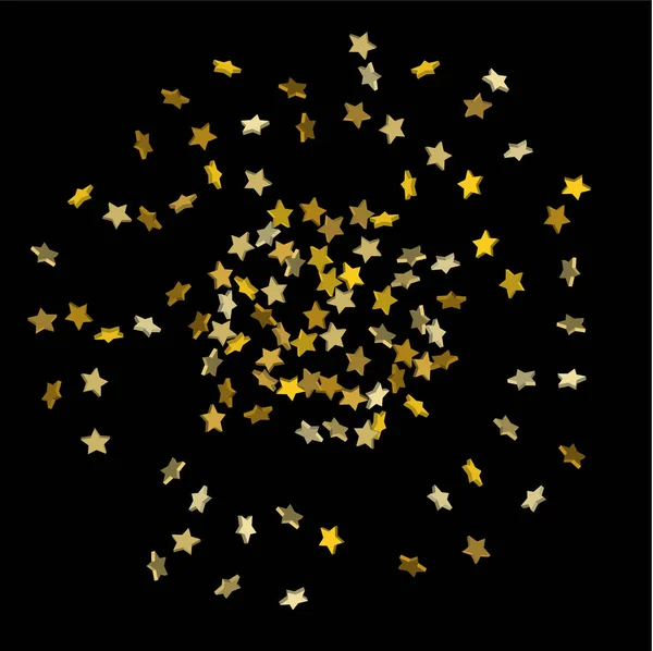 Που υπάγονται αστέρια κομφετί — Διανυσματικό Αρχείο