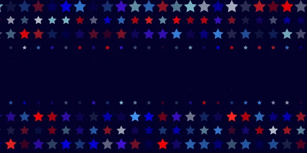 抽象背景从红色, 蓝色, 白色星 — 图库矢量图片
