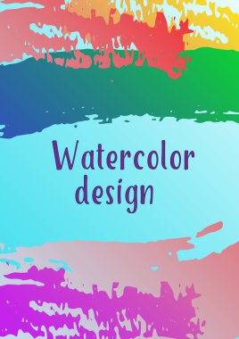 Vektör suluboya arkaplan.