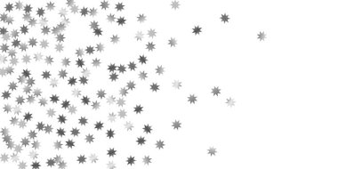 Beyaz bir arka plan üzerinde sabit yıldız.