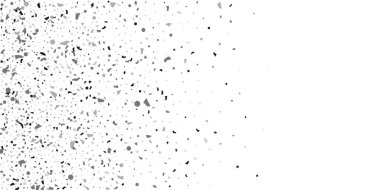 Beyaz arka planda gümüş simli konfeti.