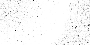 Beyaz arka planda gümüş simli konfeti.