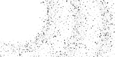 Beyaz arka planda gümüş simli konfeti.