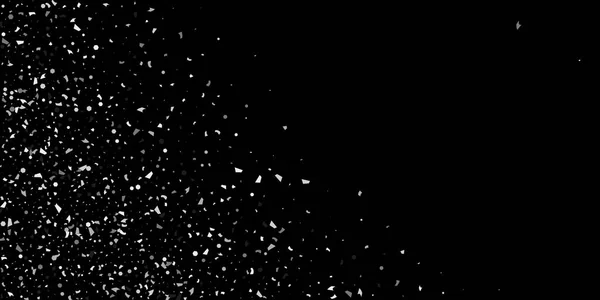 黒に銀粒子のきらめき — ストックベクタ