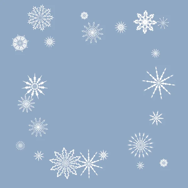 雪花飘落的新年背景矢量 — 图库矢量图片