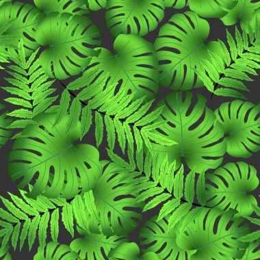 Vektörsüz tropikal desen