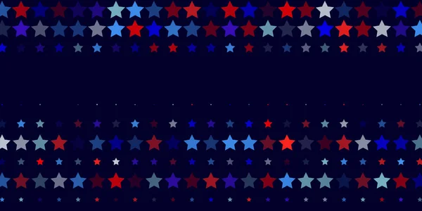 Abstract  background from red, blue, white stars — Stock Vector