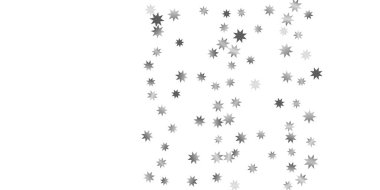 Beyaz bir arka plan üzerinde sabit yıldız.