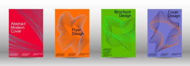 En az vektör tasarım kapakları.