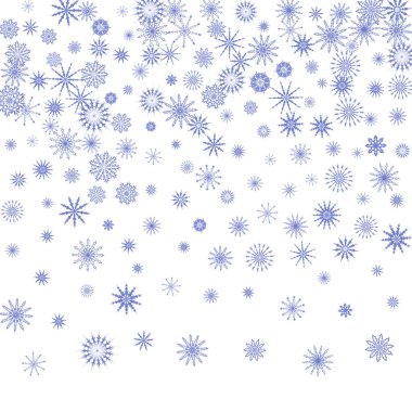 Düşen kar taneleri ile yeni yıl arka plan vektör