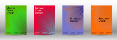 En az vektör tasarım kapakları.