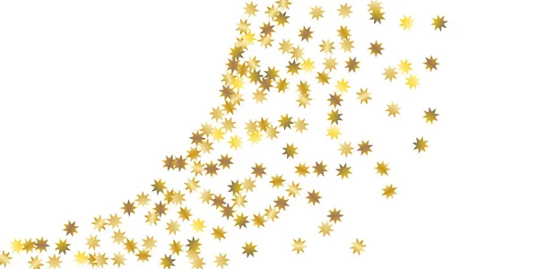 Golden casual confetti background. — Stock Vector