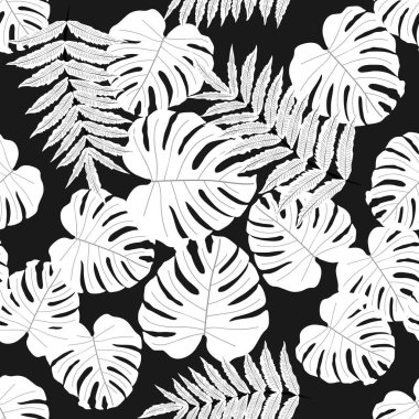 Vektörsüz tropikal desen