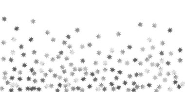 Beyaz bir arka plan üzerinde sabit yıldız.