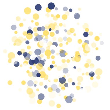 Altın, mavi konfeti şeffaf noktalar.