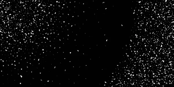 Een glitter zilver deeltjes op een zwart — Stockvector