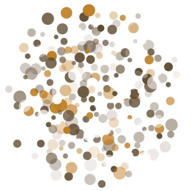 Altın, beyaz ve gri konfeti şeffaf noktalar.