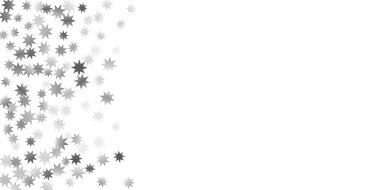 Beyaz bir arka plan üzerinde sabit yıldız.