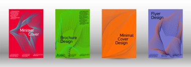 En az vektör tasarım kapakları.