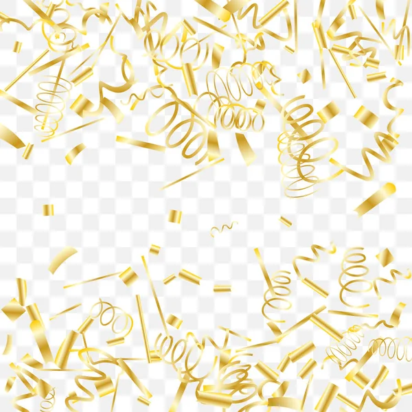 Fundo abstrato com queda de confete dourado . —  Vetores de Stock