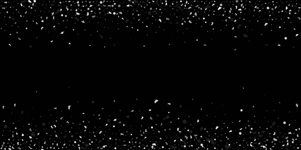 Sebuah gemerlap perak partikel pada hitam - Stok Vektor