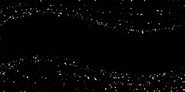 Um brilho de partículas de prata em um preto —  Vetores de Stock