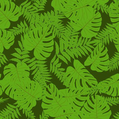 Vektörsüz tropikal desen