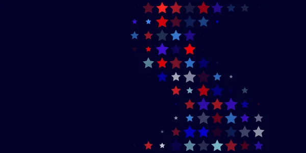 Абстрактний фон з червоних, синіх, білих зірок — стоковий вектор