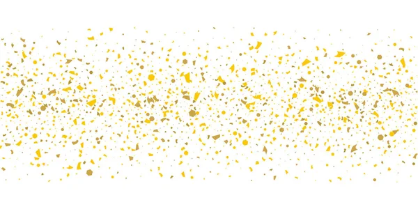 Beyaz arka planda altın parıltılı konfeti.