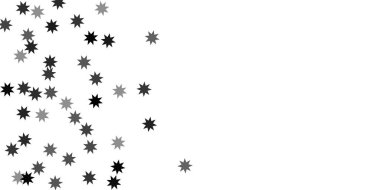 Beyaz bir arka plan üzerinde sabit yıldız.