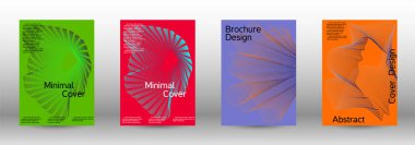 En az vektör tasarım kapakları.