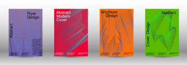 En az vektör tasarım kapakları.