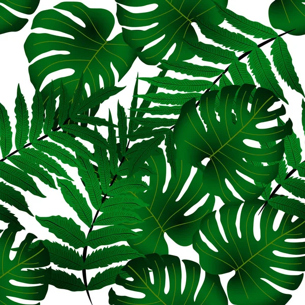 Modèle tropical sans couture vectoriel — Image vectorielle