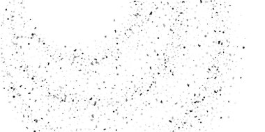 Beyaz arka planda gümüş simli konfeti.