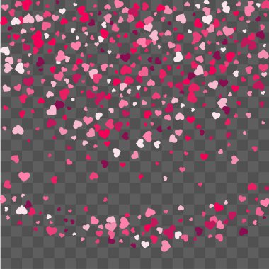 Kalp konfeti güzel arka plan üzerine düşmek