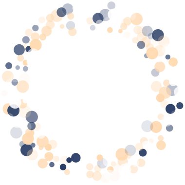 Altın, mavi konfeti şeffaf noktalar.