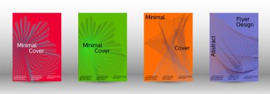 En az vektör tasarım kapakları.