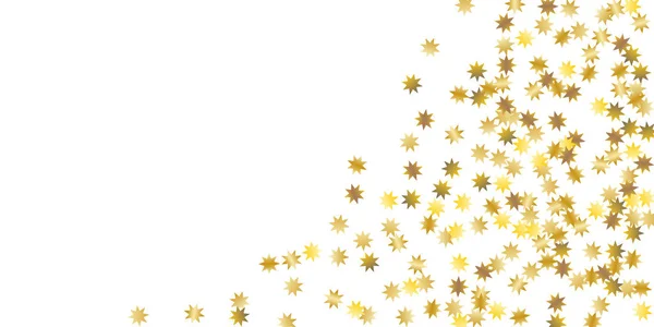 Goldener lässiger Konfetti-Hintergrund. — Stockvektor