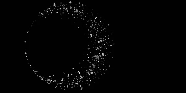 Um brilho de partículas de prata em um preto — Vetor de Stock