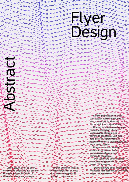 Cover-Design mit abstrakten Linien. — Stockvektor