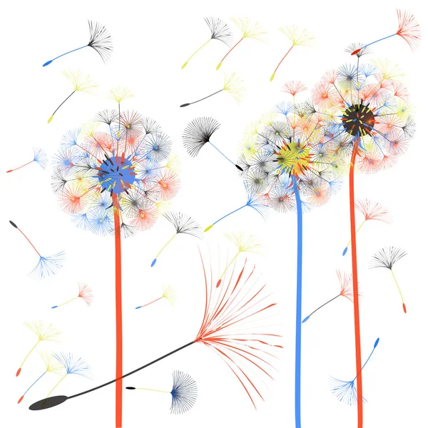 Abstract background of a dandelion for design. — Stock Vector